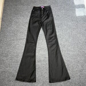 Twisted Heart Edikted Flare Pants Women's XS High Waisted Coated‎ Pants Archive